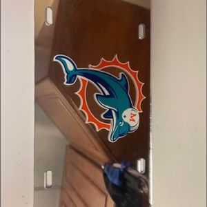 Miami Dolphins car tag